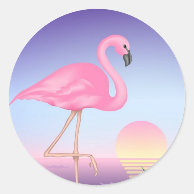 Pegatinas de Flamingo (Anverso)