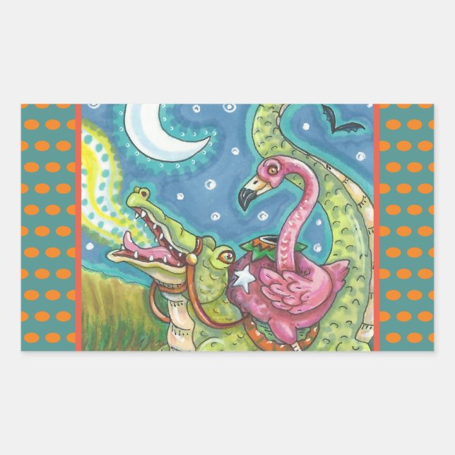 Pegatinas DE FLAMINGO ROSA DE DORMIR DE HOLLOW DE  (Anverso)