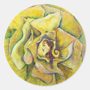 Pegatinas De Flor De Rosas Amarillas