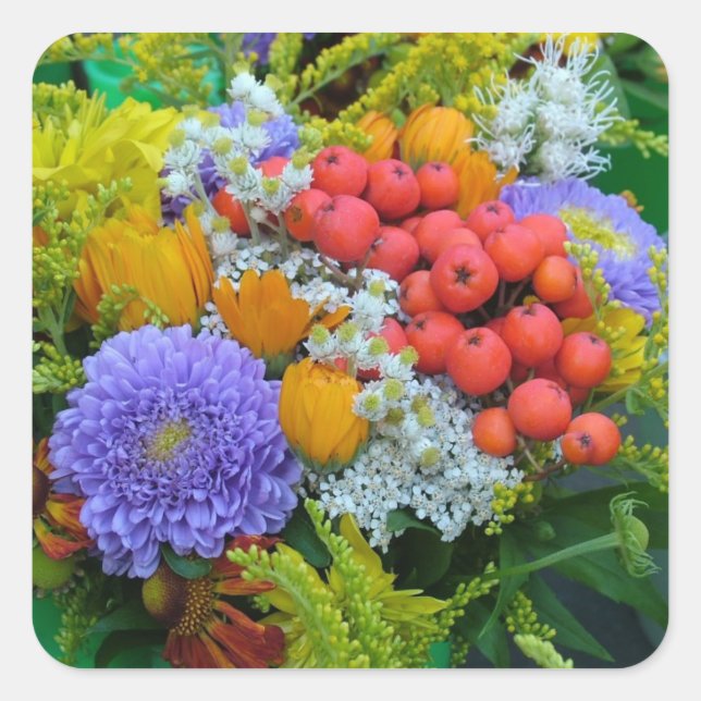 Pegatinas de flores (Anverso)