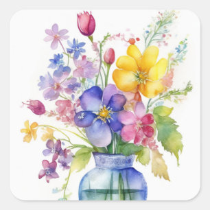 Pegatinas de flores