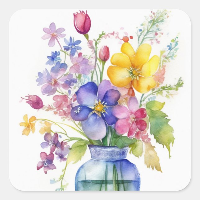 Pegatinas de flores (Anverso)