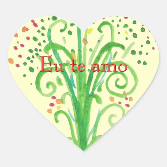 Pegatinas de Flores de color de agua (Anverso)