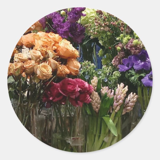 Pegatinas de flores - diseño sofisticado (Anverso)