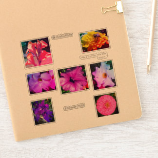 Pegatinas de flores infantiles