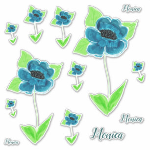 Pegatinas de flores muy decorativos