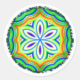 Pegatinas de Flores Redondas