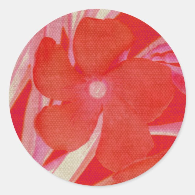 Pegatinas de Flores Rojas (Anverso)