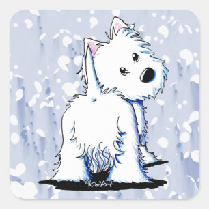 Pegatinas de Fluffybutt Westie