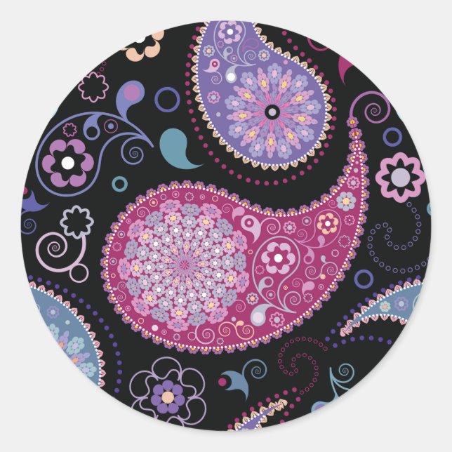 Pegatinas de fondo de Paisley (Anverso)