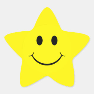 Pegatinas de forma Estrella Amarilla