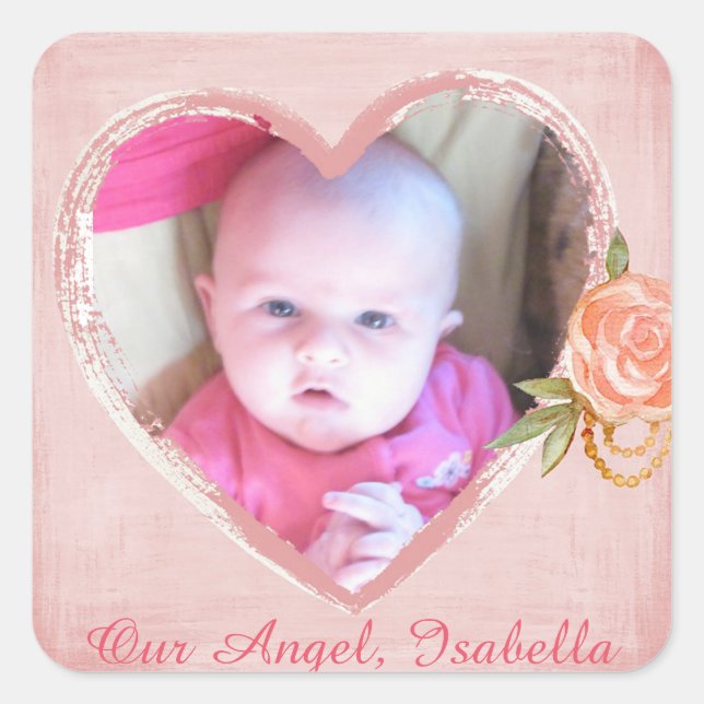 Pegatinas de foto para bebés (Anverso)