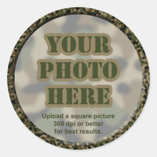 Pegatinas de fotografía de camuflaje (hoja de 20 p