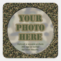 Pegatinas de fotografía de camuflaje (hoja de 20 p