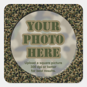 Pegatinas de fotografía de camuflaje (hoja de 20 p