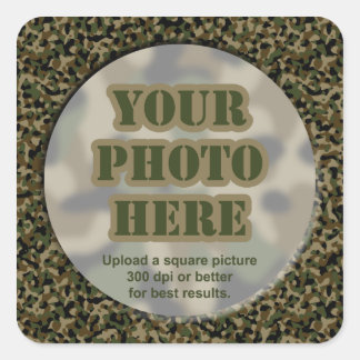 Pegatinas de fotografía de camuflaje (hoja de 20 p