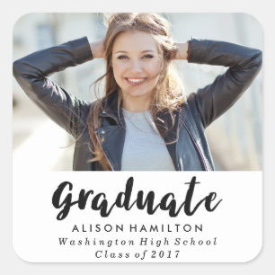Pegatinas de fotografía de graduación de Moda mode