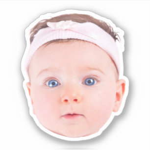 Pegatinas de fotos de cara personalizada, cara de