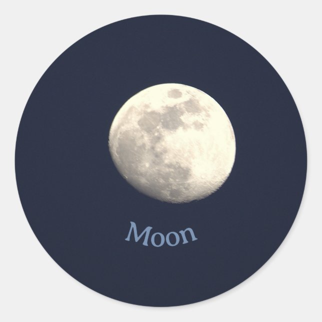 Pegatinas de fotos de la Luna (Anverso)
