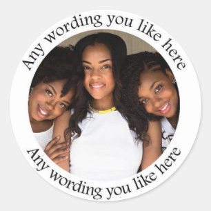 Pegatinas de fotos para fiesta de cumpleaños 