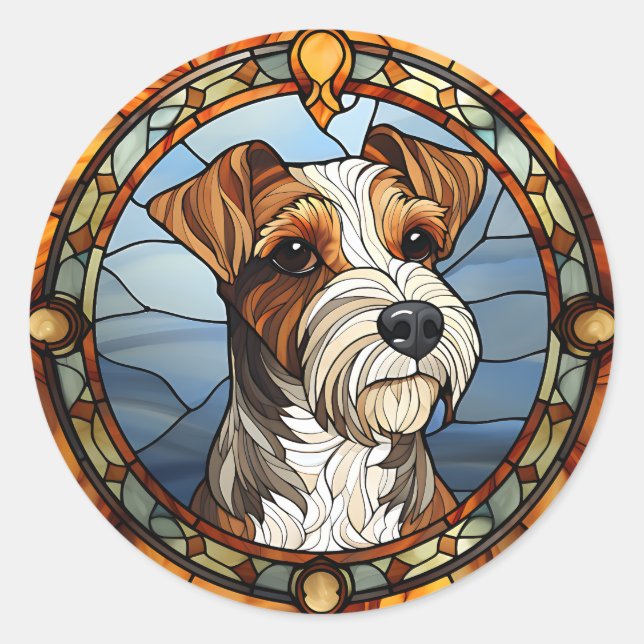 Pegatinas de Fox Terrier (Anverso)