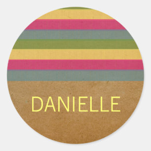 Pegatinas de franjas texturadas de moda