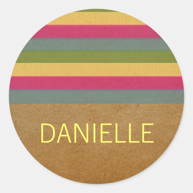 Pegatinas de franjas texturadas de moda (Anverso)