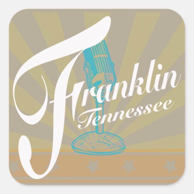 Pegatinas de Franklin Tennessee (Anverso)