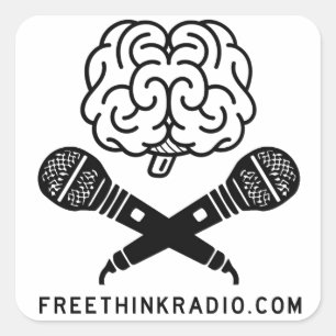 Pegatinas de FreeThinkRadio Brainbone