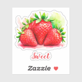 Pegatinas de Fresa Adorables - Fruta Dulce y Jugos