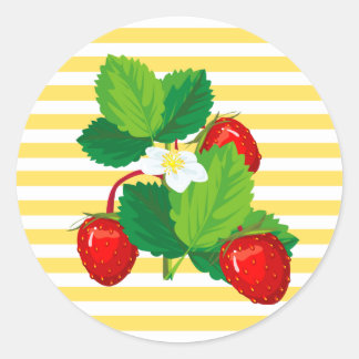 Pegatinas de fresas