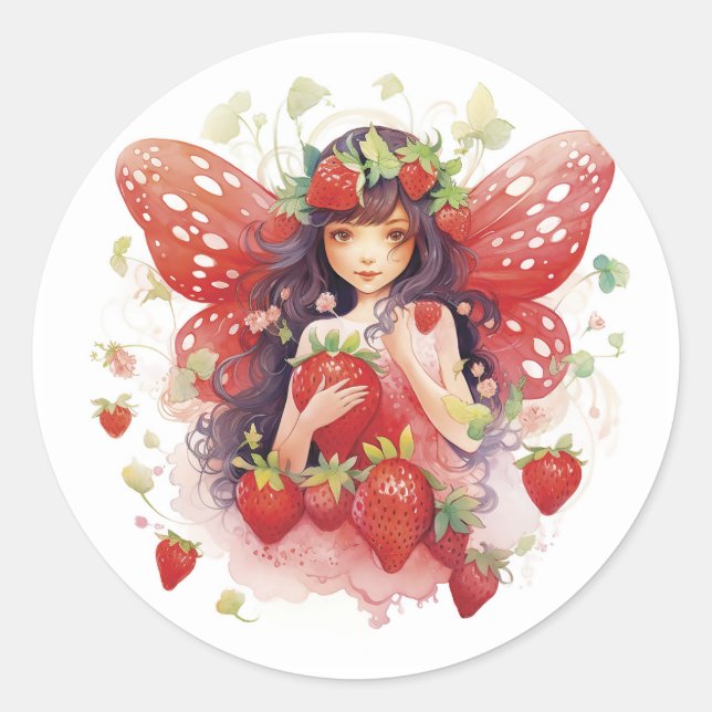 Pegatinas de fresas, Fiestas o artículos de regalo (Anverso)