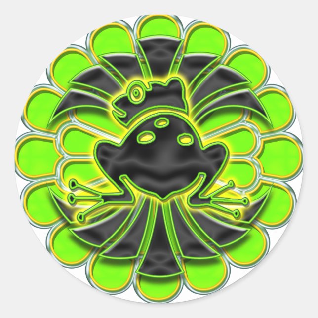 Pegatinas de Frog Deco (Anverso)