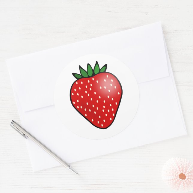 Pegatinas de Fruta de Fresa (Sobre)