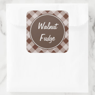 Pegatinas de Fudge Gingham Kitchen