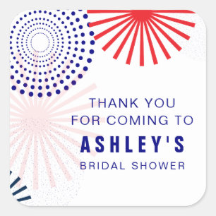 Pegatinas de fuegos artificiales del 4 de julio pa