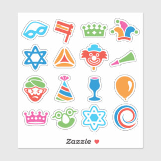 Pegatinas de Fun Purim