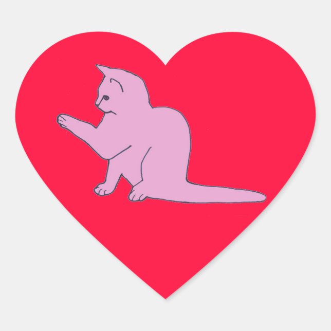 Pegatinas de Furry Valentine (Anverso)