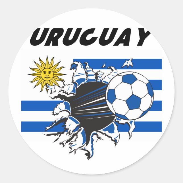 Pegatinas de Futbol de Uruguay (Anverso)