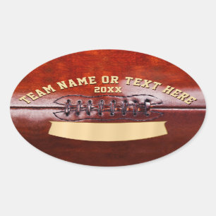 Pegatinas de fútbol personalizadas, su texto, en b