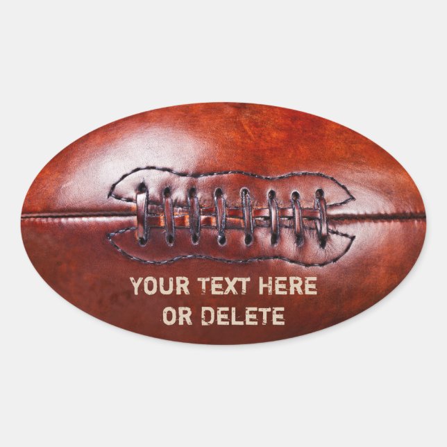 Pegatinas de fútbol vintage personalizables (Anverso)