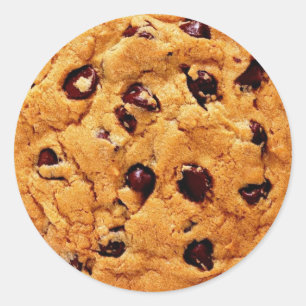 Pegatinas de galletas de chip Choc