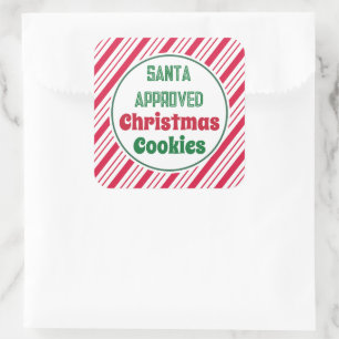 Pegatinas de galletas de Navidad aprobadas por San