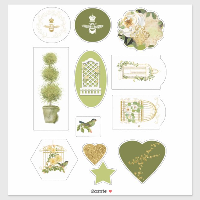 Pegatinas de Gardener Scrapbook (Hoja)