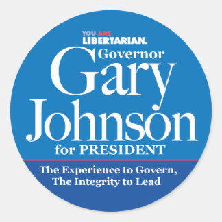 Pegatinas de Gary Johnson