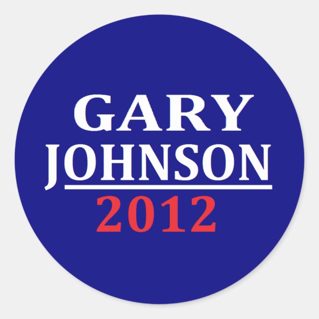 Pegatinas de Gary Johnson (Anverso)