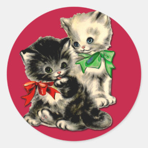 Pegatinas de gatitos de vacaciones