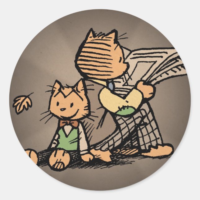 Pegatinas de gatitos y gitanos (Anverso)