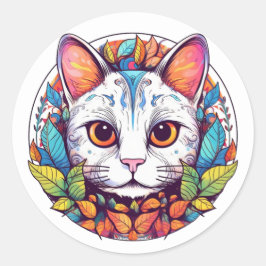 Pegatinas de gato blanco
