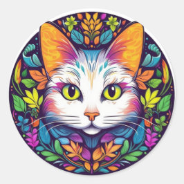 Pegatinas de gato blanco